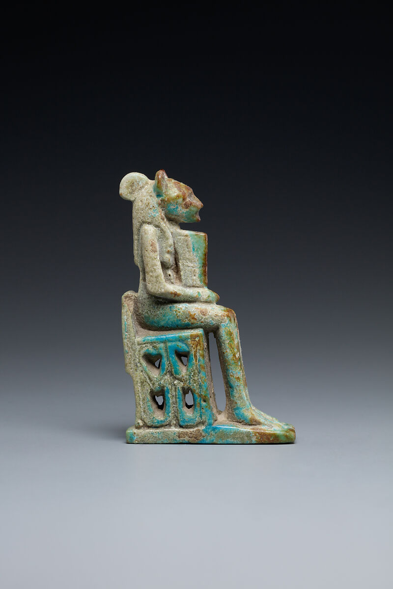 Sakhmet Amulet, Faience