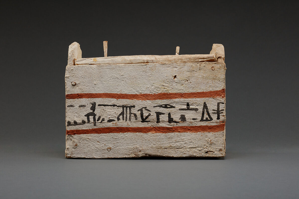 Shabti Box of Ankhshepenwepet, Wood, paint