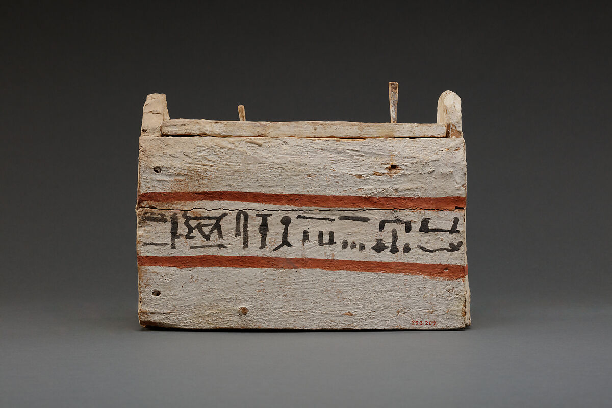Shabti Box of Ankhshepenwepet, Wood, paint
