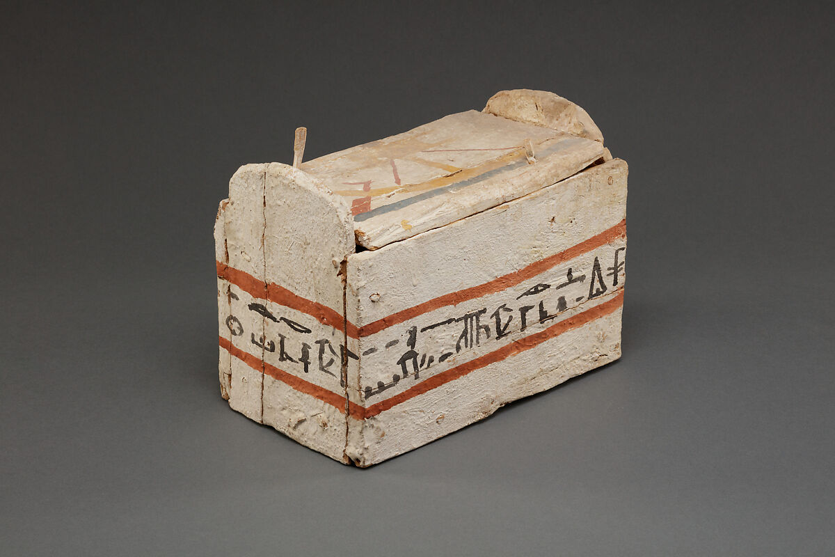 Shabti Box of Ankhshepenwepet, Wood, paint