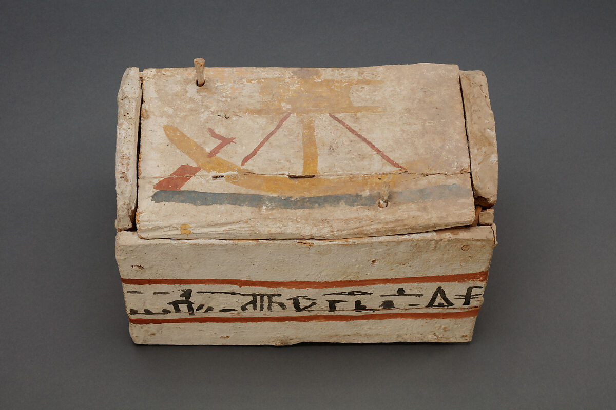 Shabti Box of Ankhshepenwepet, Wood, paint 