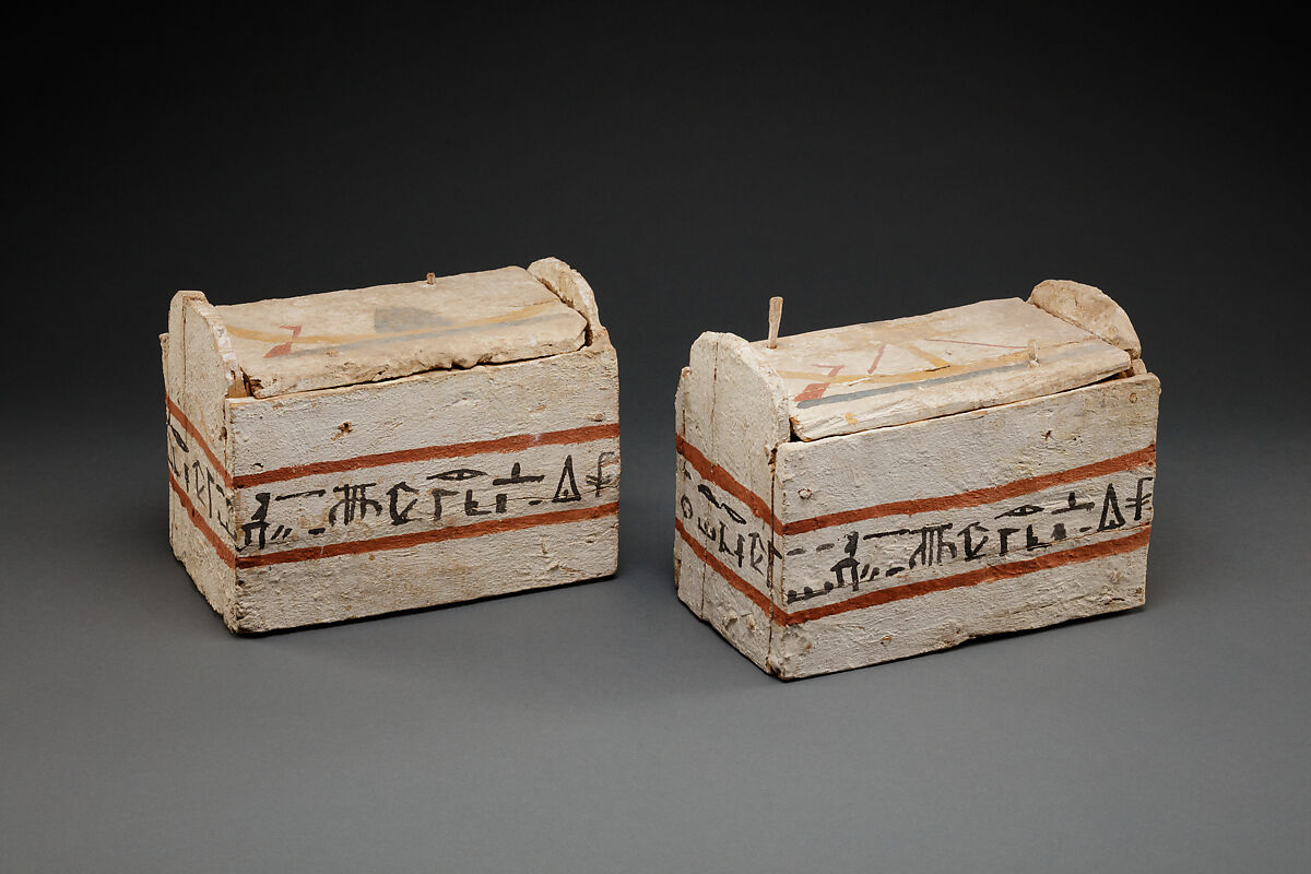 Shabti Box of Ankhshepenwepet, Wood, paint
