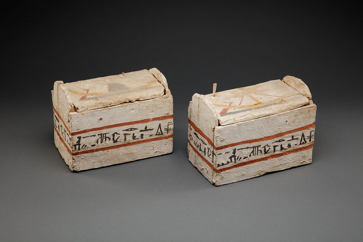 Shabti Box of Ankhshepenwepet, Wood, paint