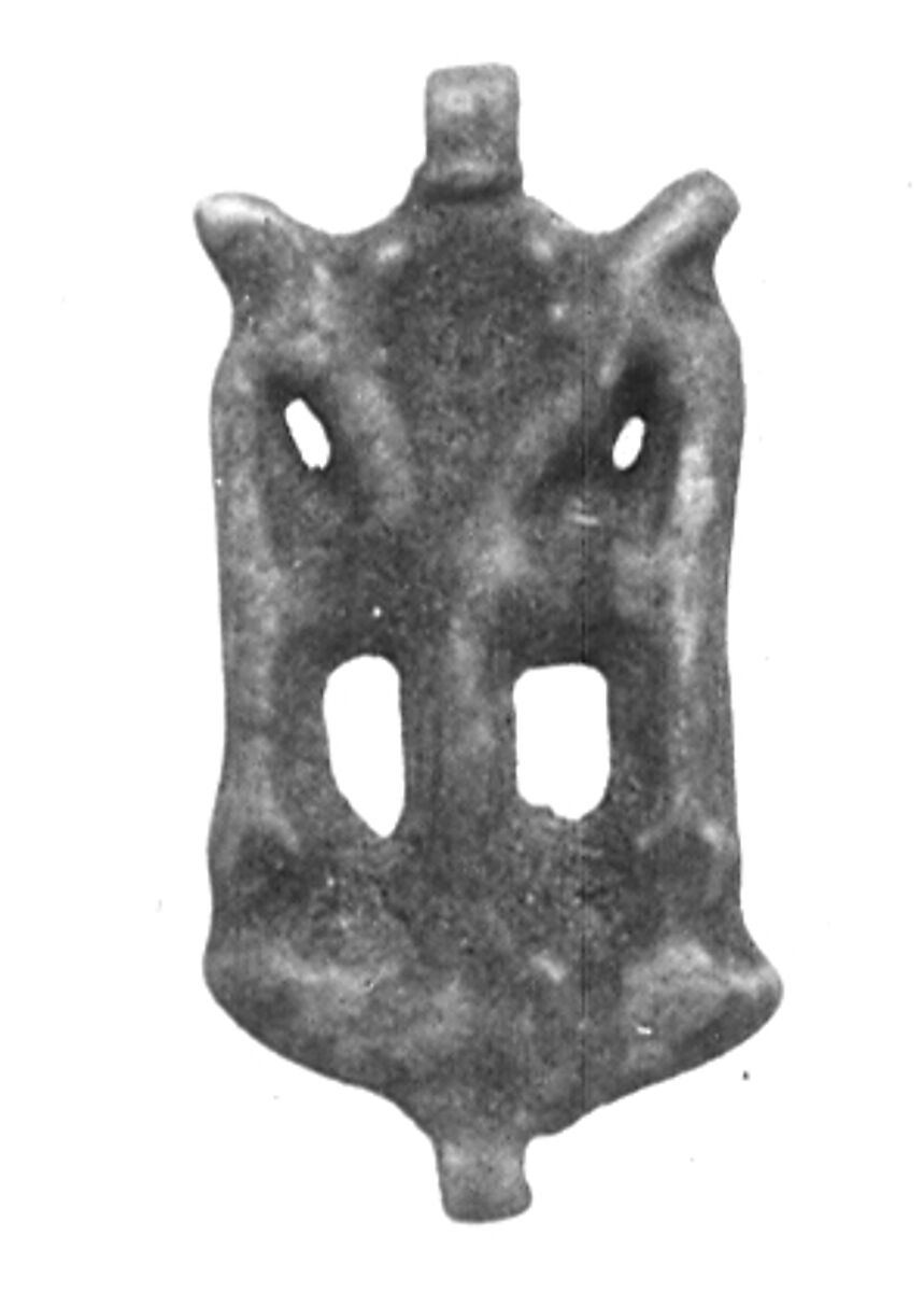 Amulet with an Ankh and Two Was Scepters, Faience