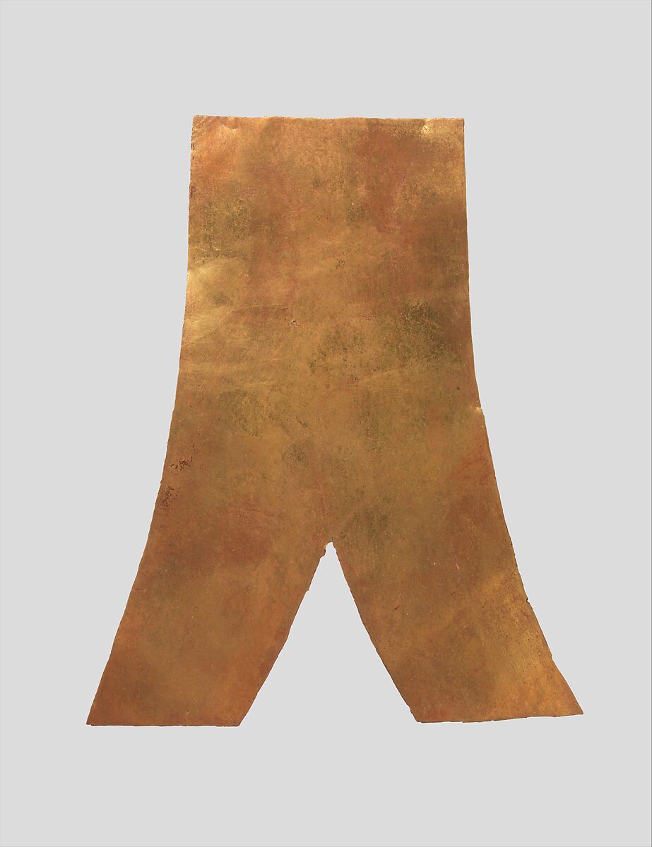 Folded Cloth Amulet, Sheet gold 