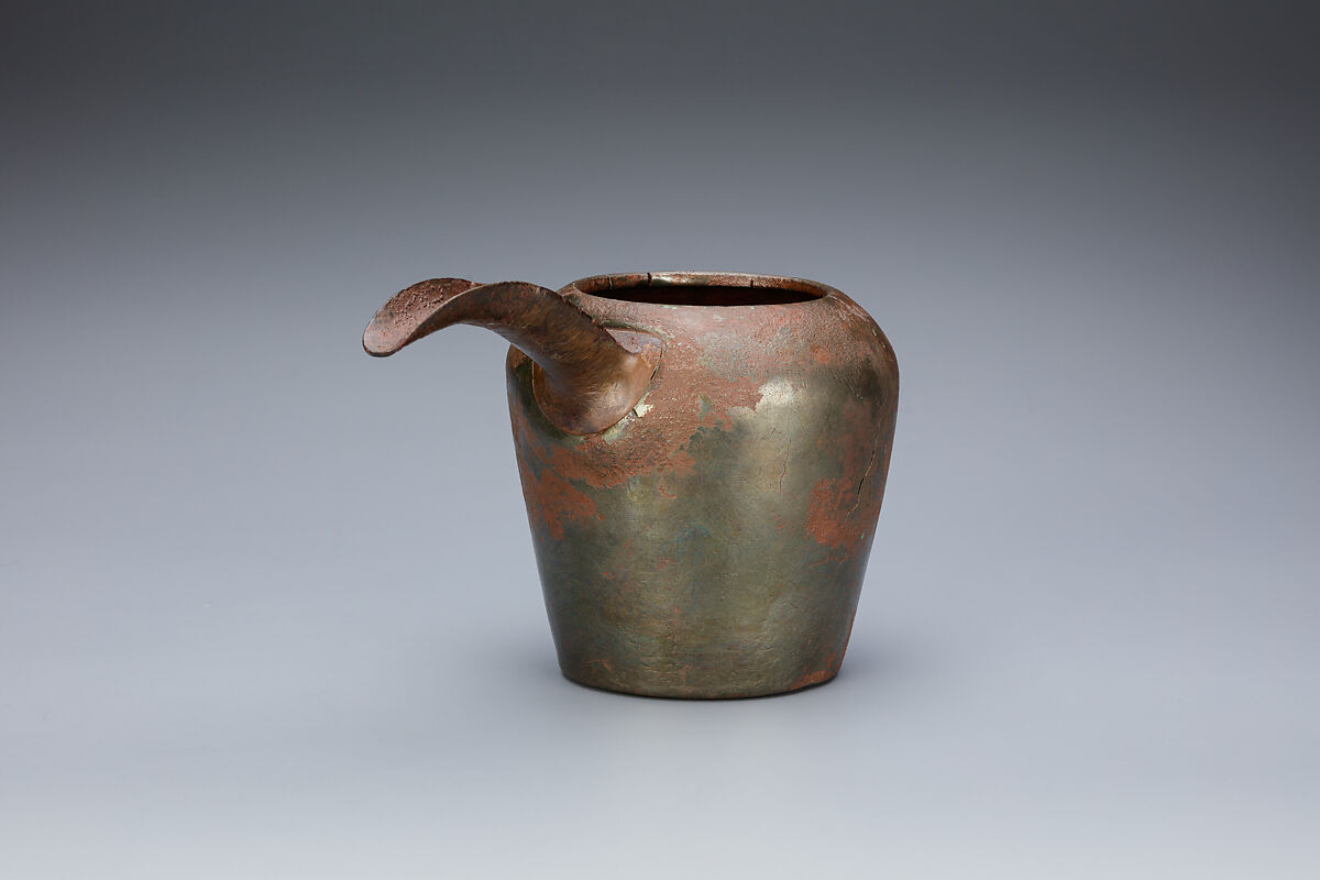 Ewer, from basin and ewer set, Arsenical copper, surface enriched in arsenic