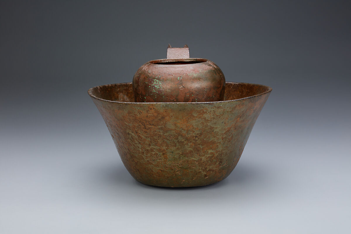 Ewer, from basin and ewer set, Arsenical copper, surface enriched in arsenic