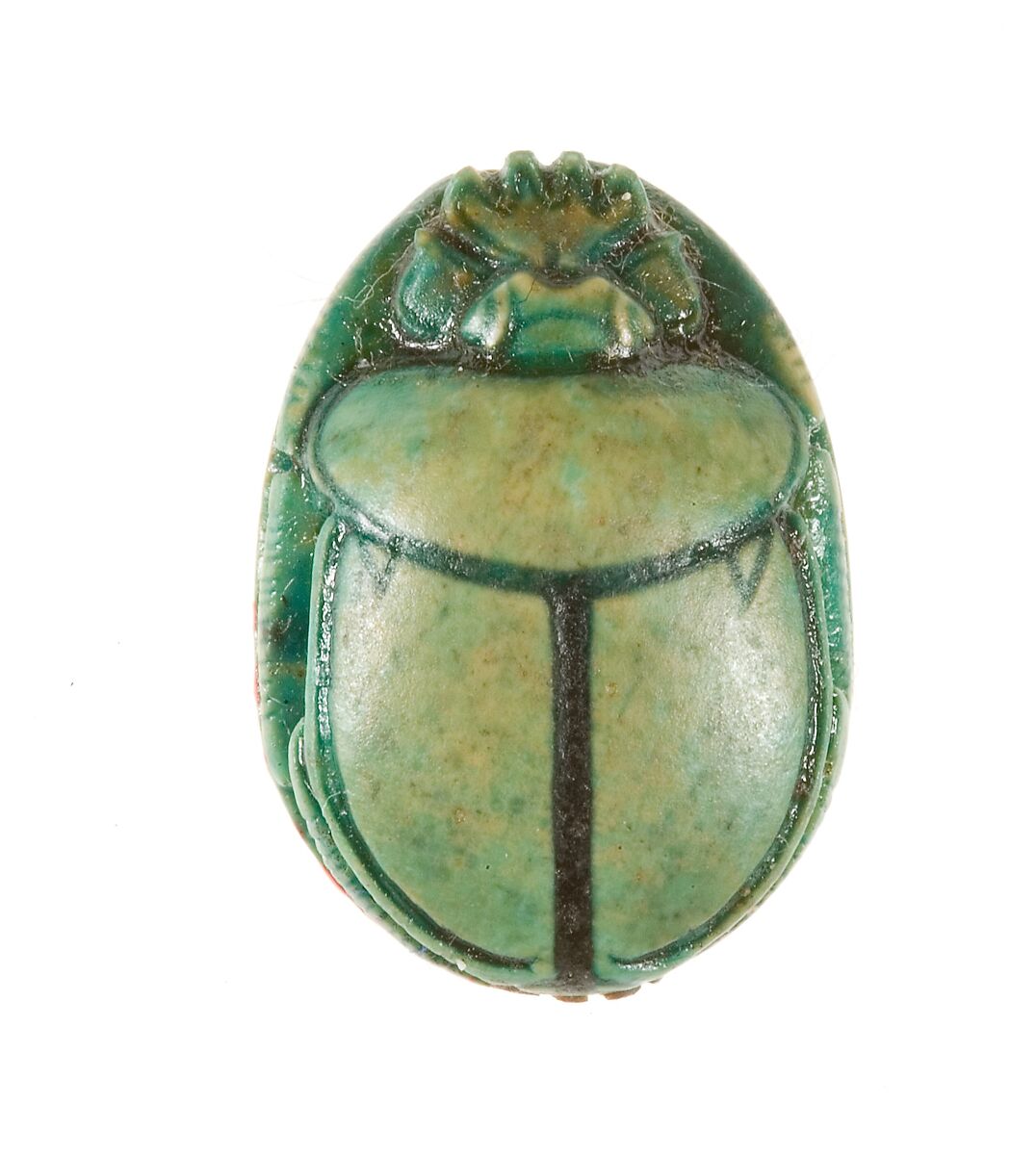 Scarab Inscribed for the God's Wife Hatshepsut, Steatite (glazed)