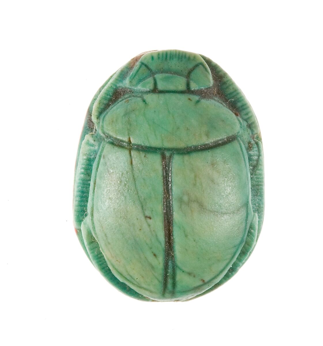 Scarab Inscribed for the God's Wife Hatshepsut, Steatite (glazed)