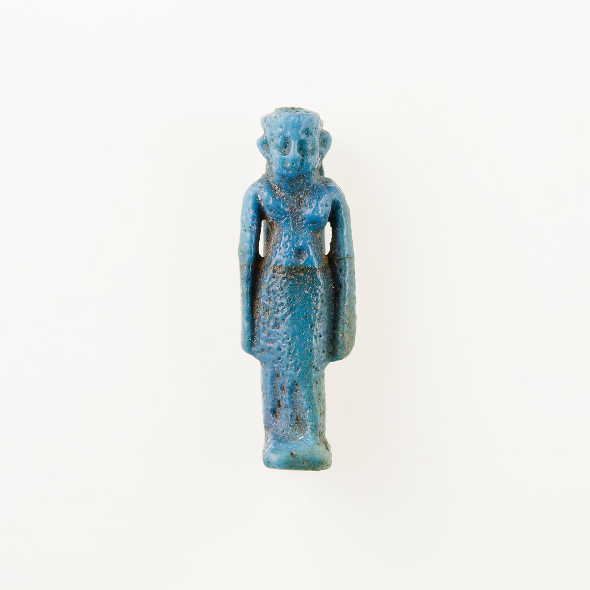 Goddess amulet, faience 