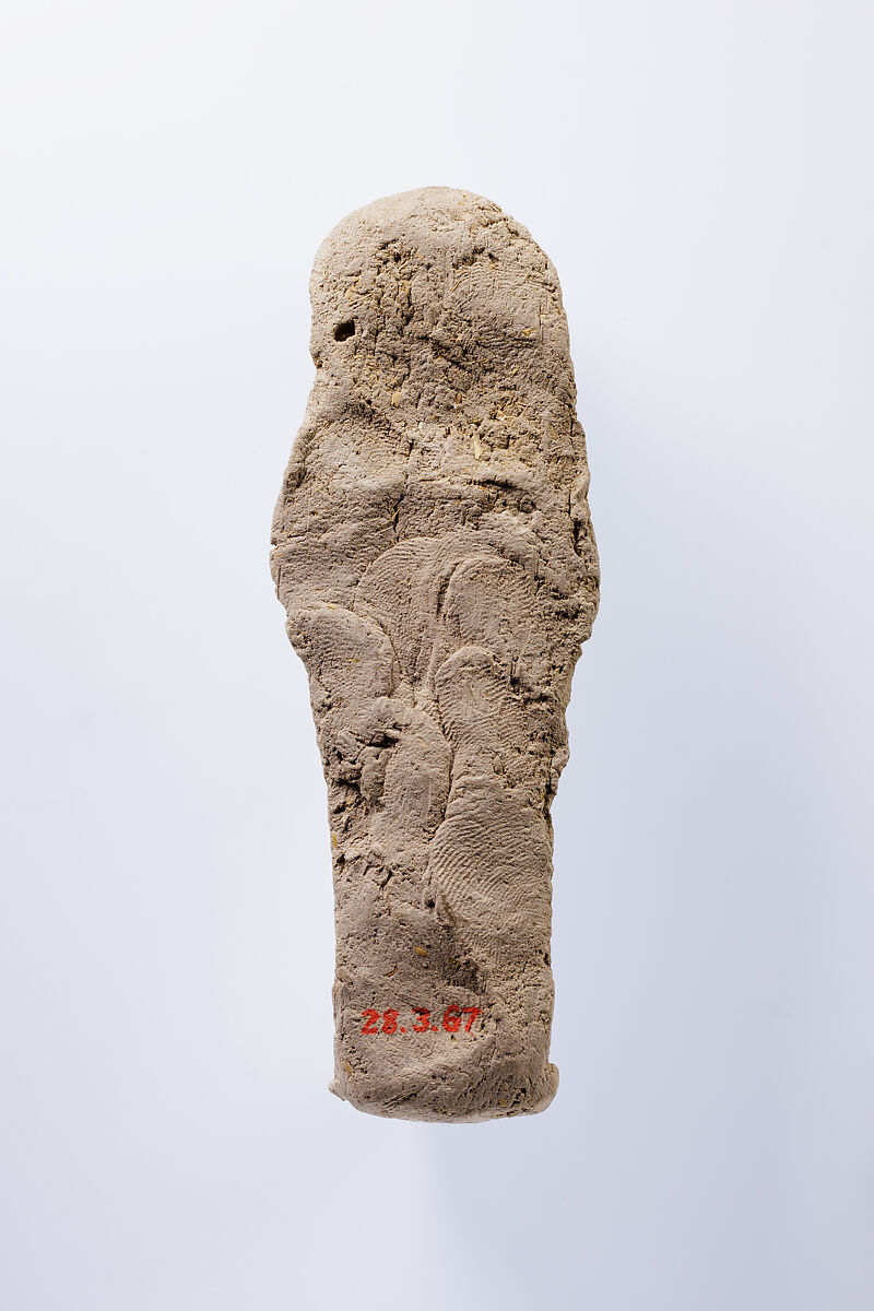 Shabti of Mehefpabenu, Unbaked earth