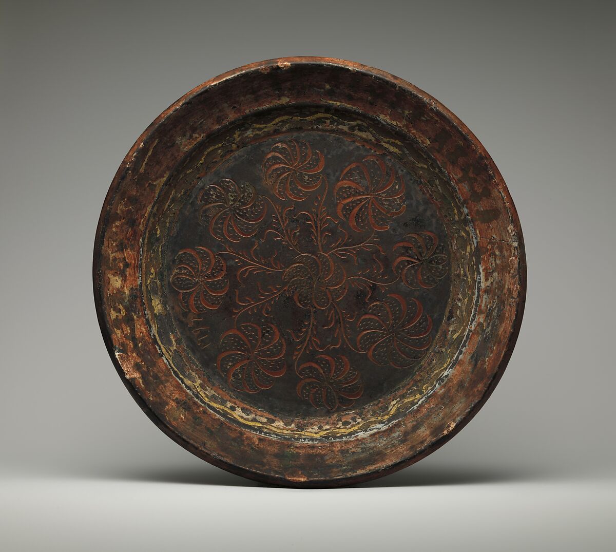 Dish, Earthenware; Redware, American 