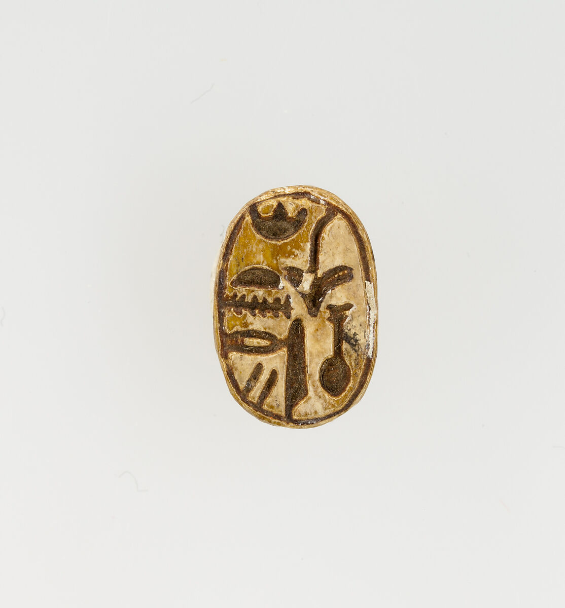 Scarab Inscribed for Queen (Ahmose-)Nefertari, Steatite, glazed 