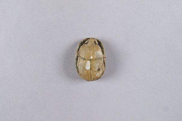 Scarab Inscribed with Blessing Related to Amun (Amun-Re), Glazed steatite