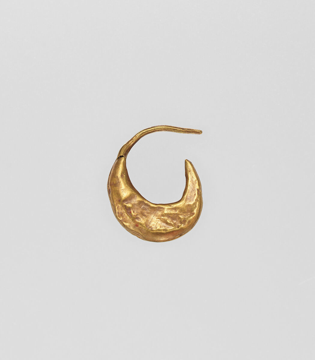 Earring, from cat mummy, Gold 