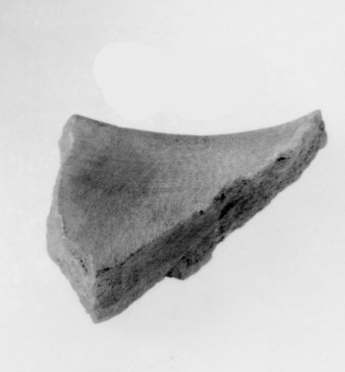 Fragment of the Top Surface of Siptah's Canopic Chest, Travertine (Egyptian alabaster) 