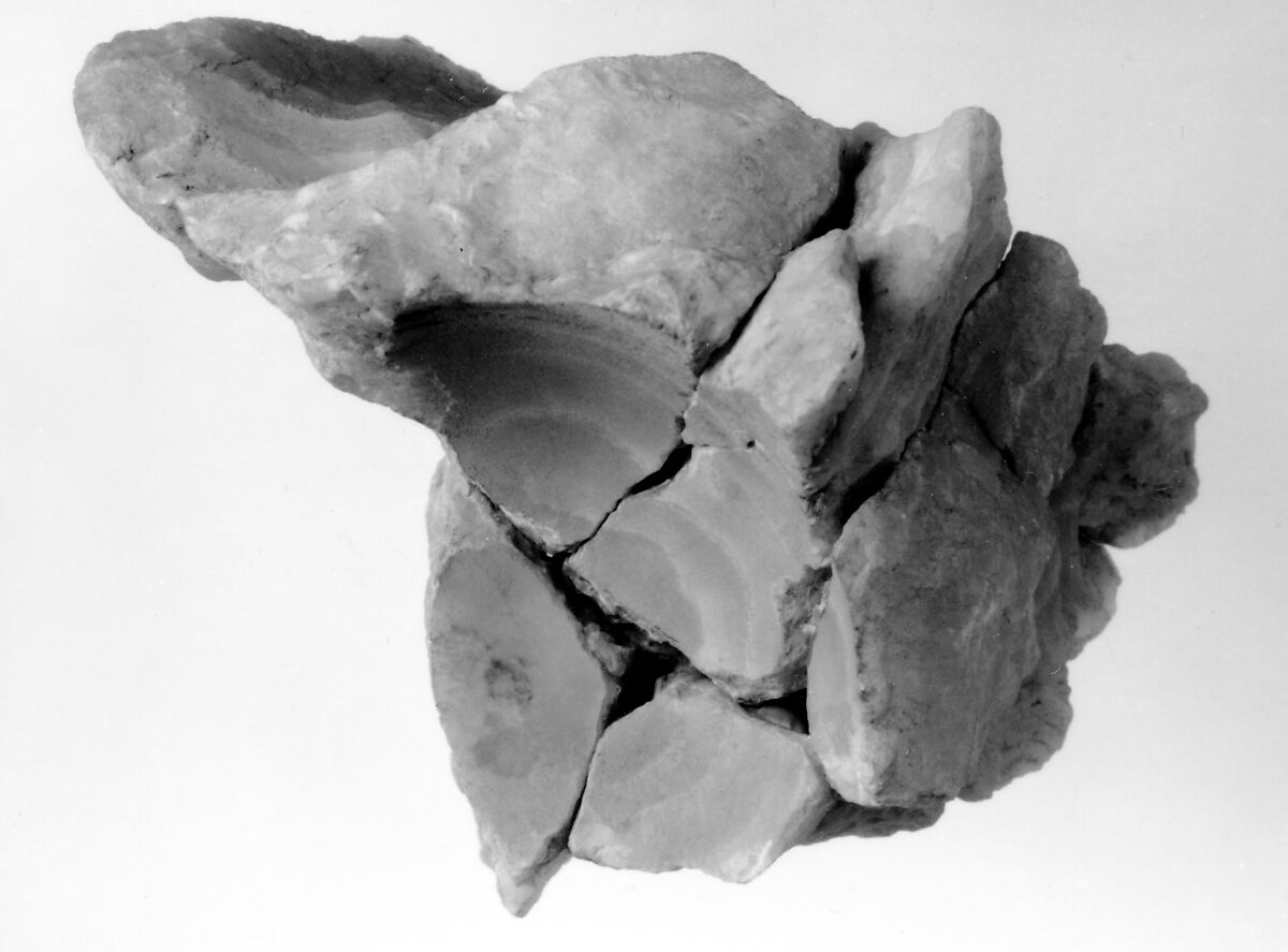Large Section of the Interior Surface of Siptah's Canopic Chest, Travertine (Egyptian alabaster) 