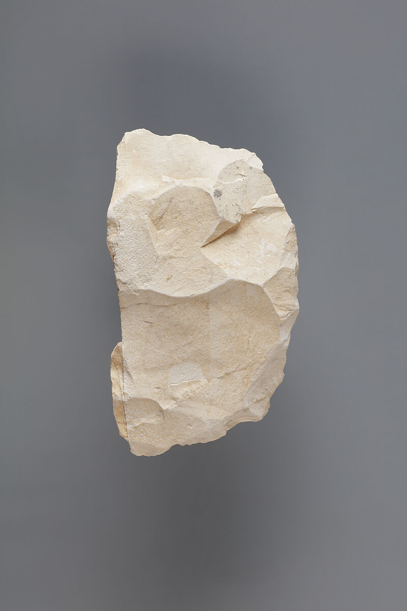 Hieratic ostracon, Limestone, ink, paint