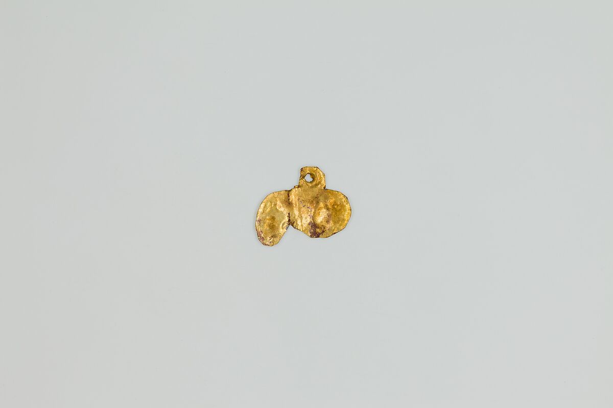 Phallus (?) amulet, Gold sheet 