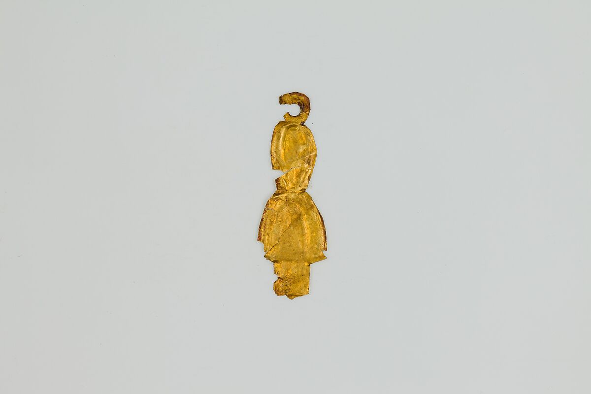 Tit (Isis knot) amulet, Gold sheet 