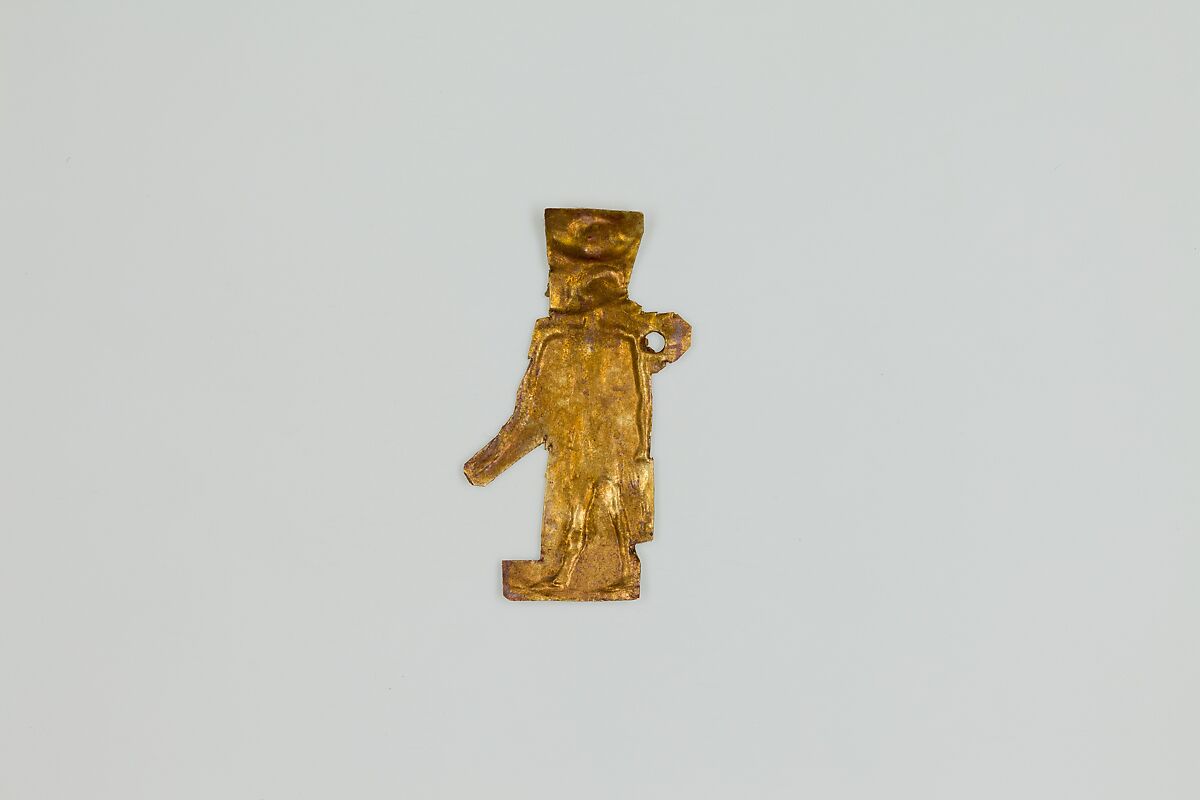 Khonsu amulet, Gold sheet 