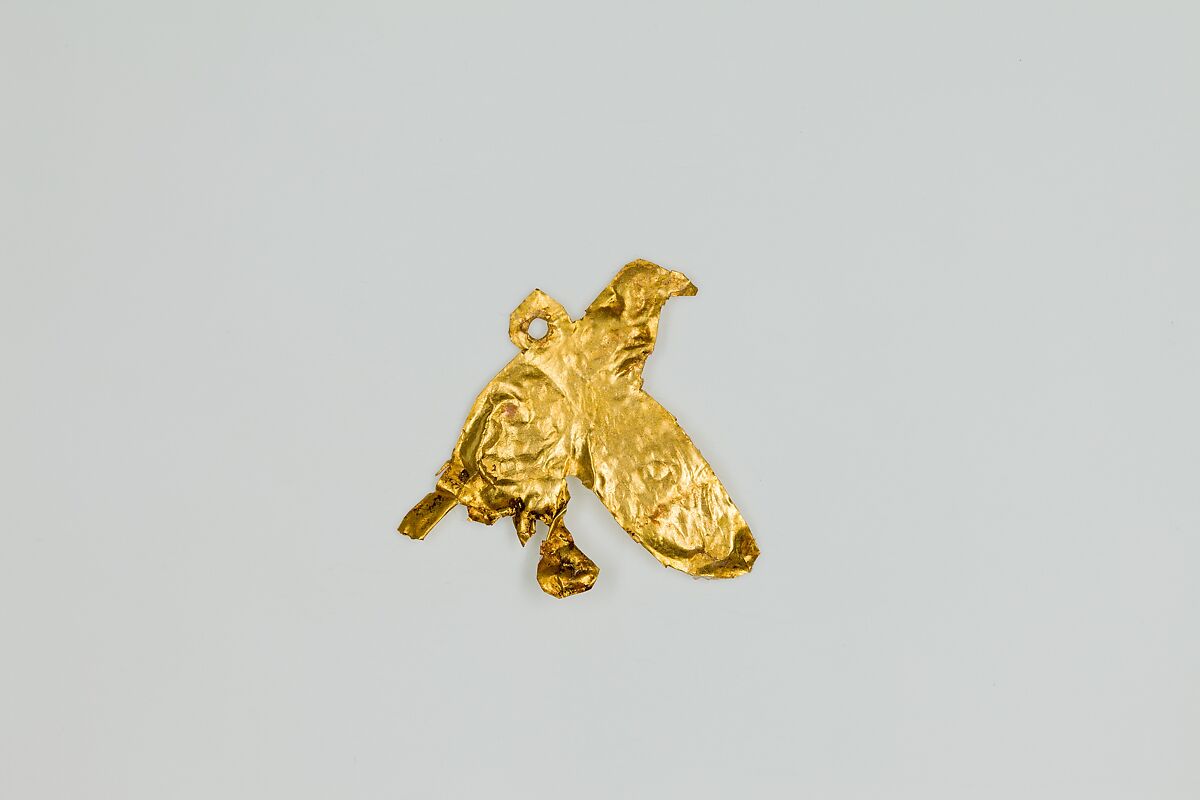 Vulture amulet, Gold sheet 