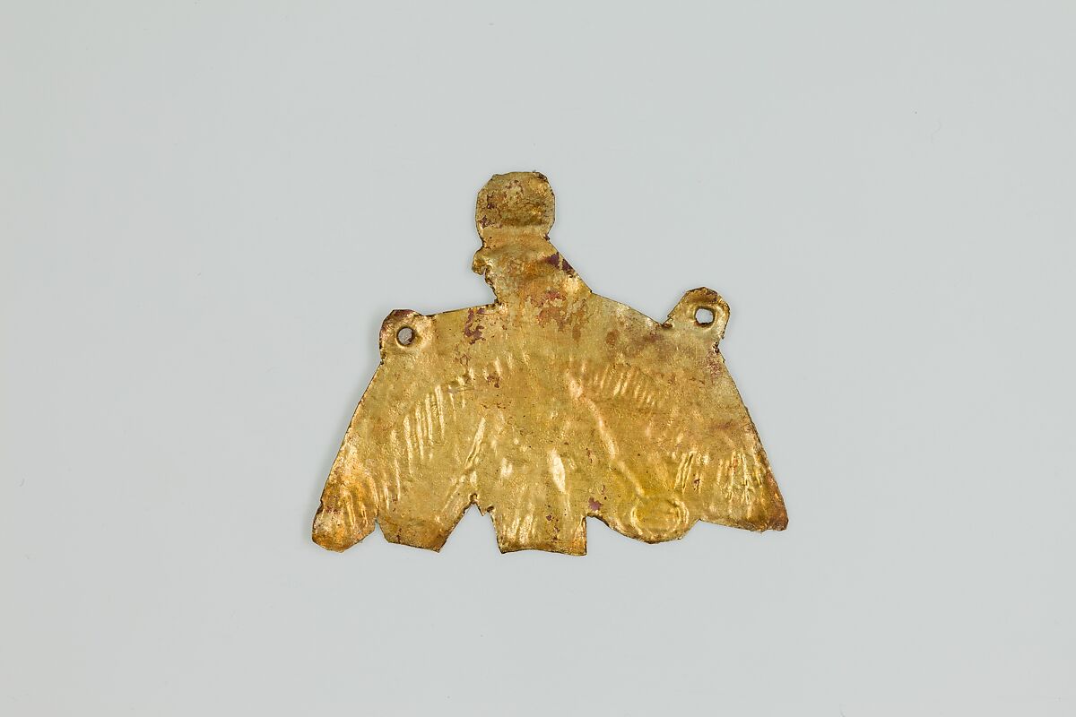 Falcon amulet, Gold sheet 