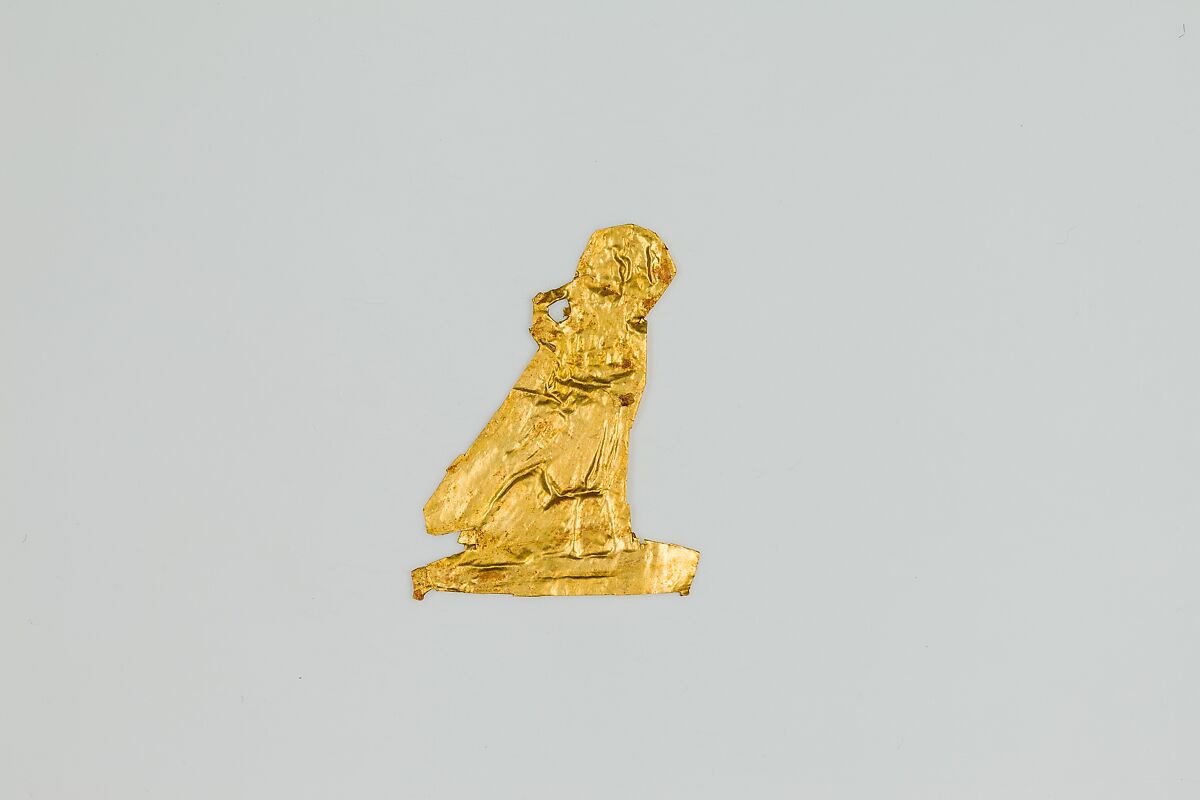 Ba-bird amulet, Gold sheet 