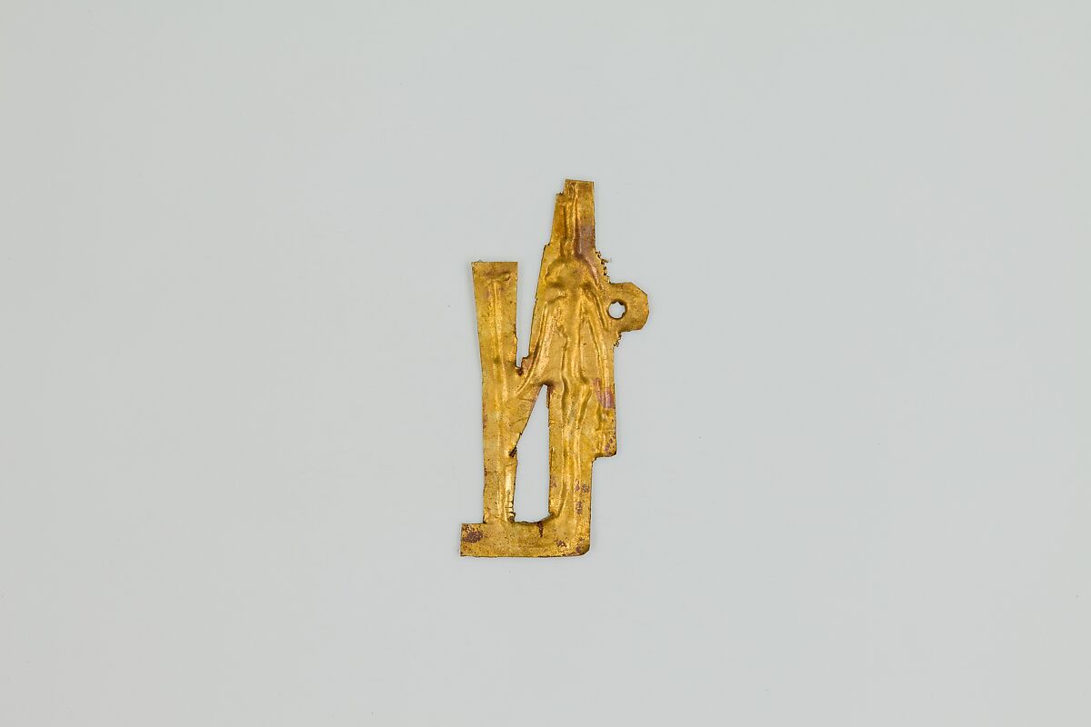 Isis amulet, Gold sheet 