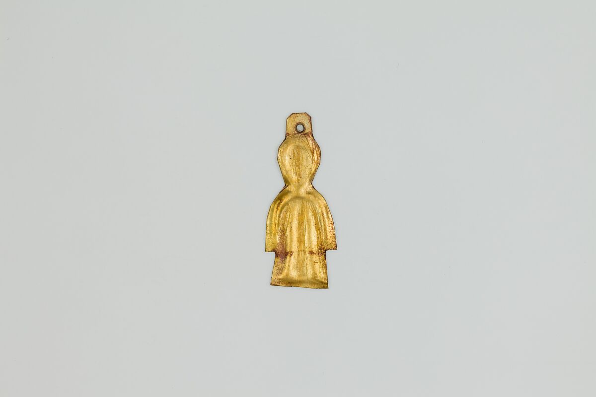 Tit (Isis knot) amulet, Gold sheet 