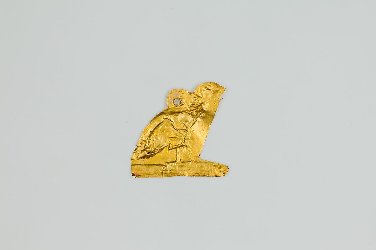 Vulture amulet, Gold sheet 
