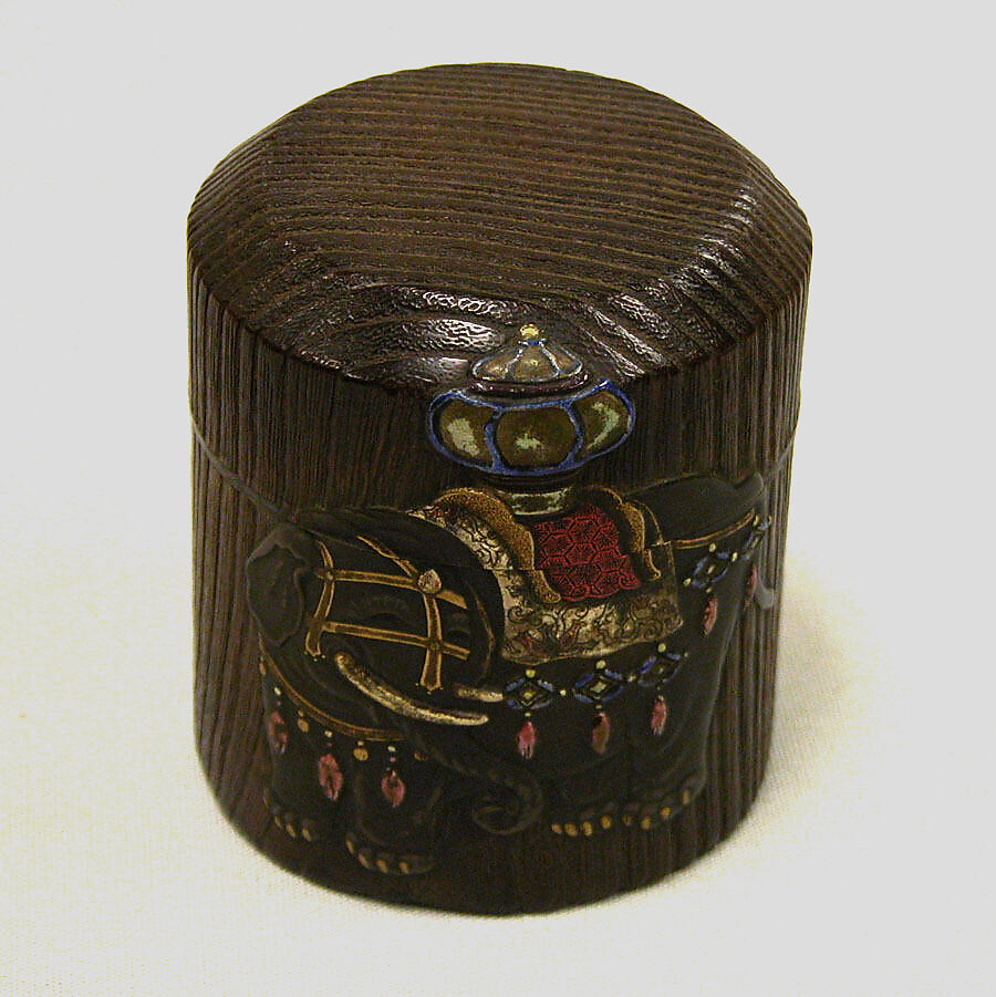 Tea caddy, Attributed to Ogawa Haritsu (Ritsuō) (Japanese, 1663–1747), Lacquer, Japan 