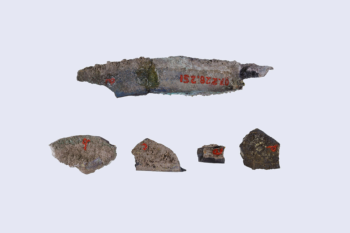 Vessel fragments, Silver