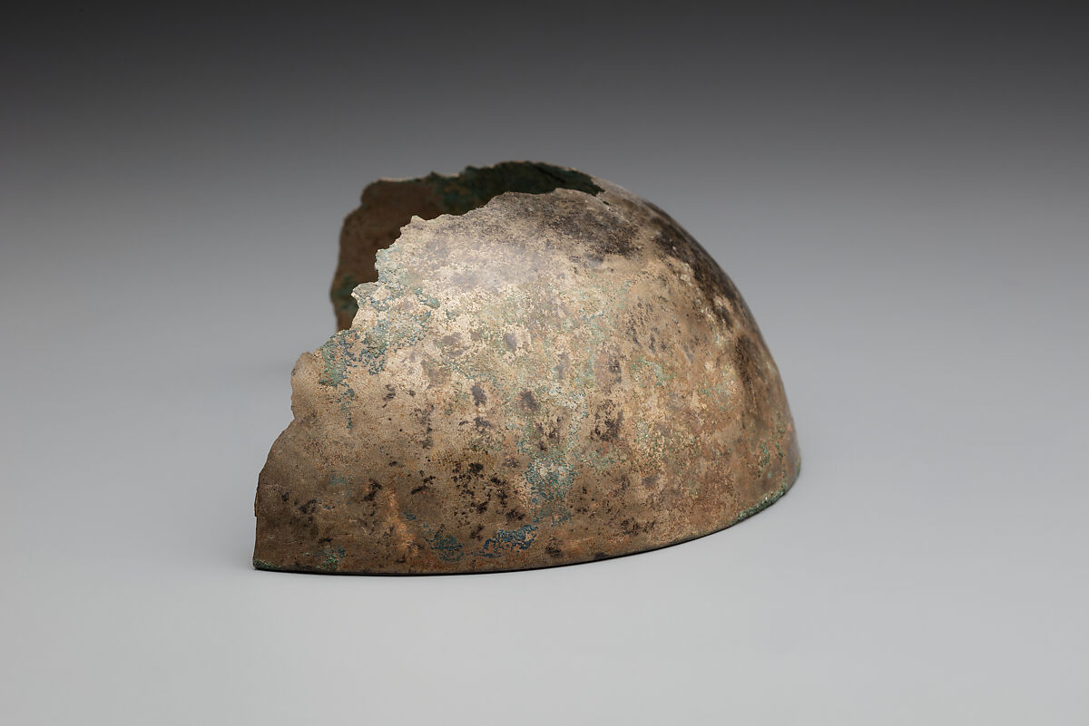 Fragment of an open bowl, Silver