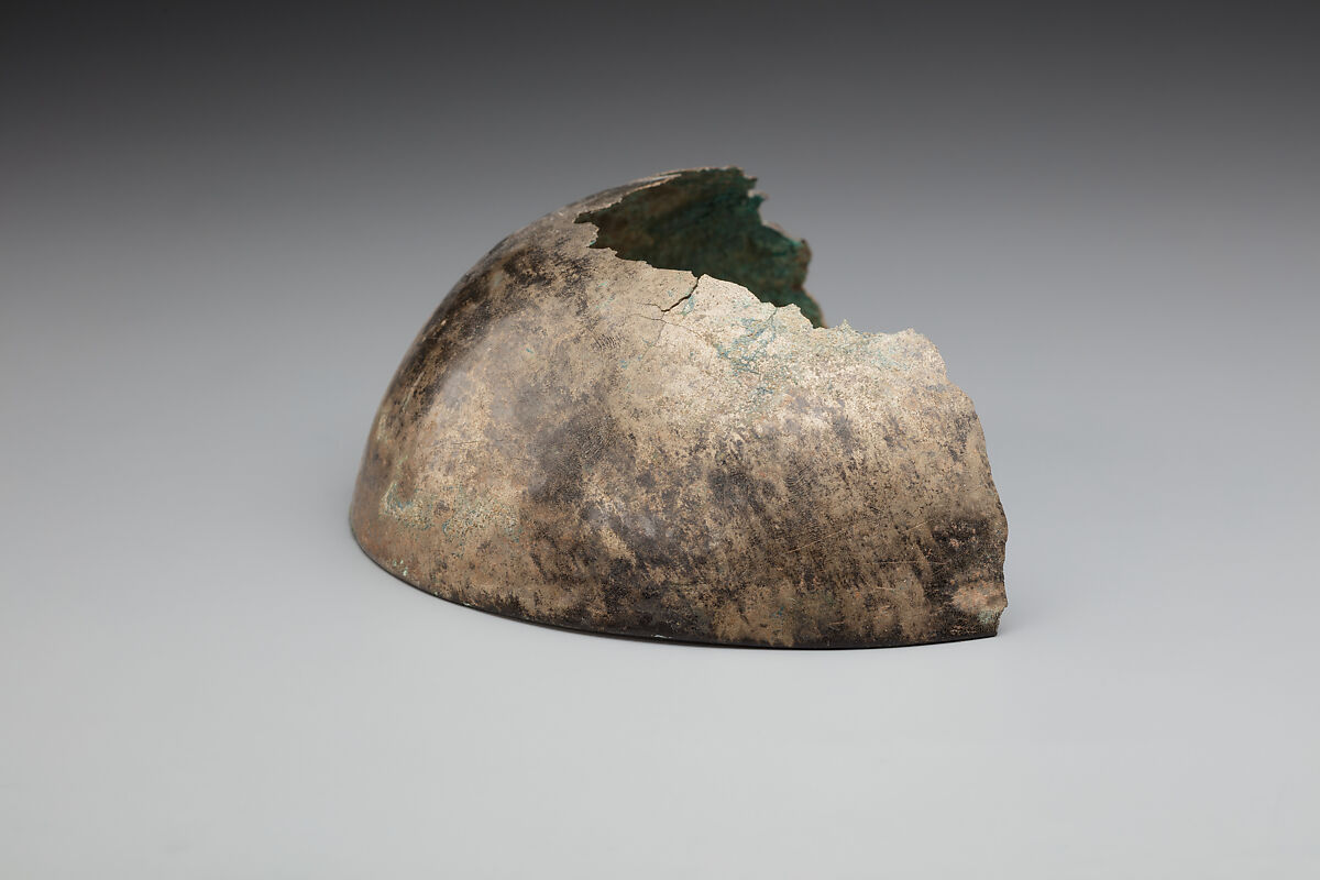 Fragment of an open bowl, Silver