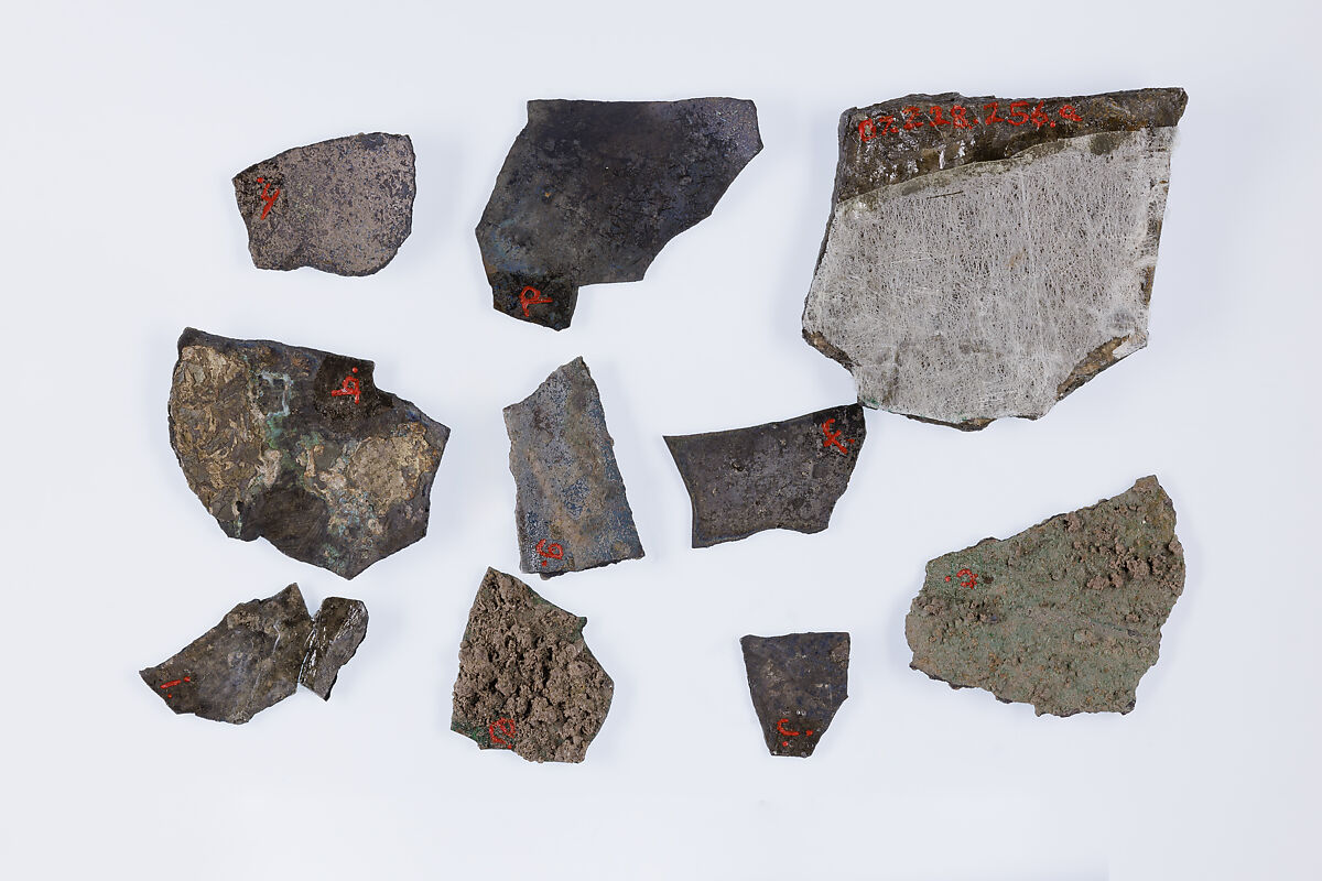 Vessel fragments, Silver