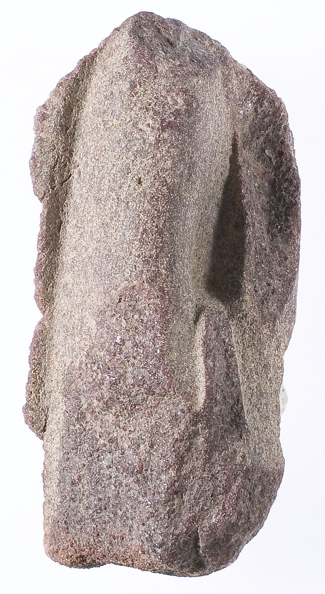 Right big toe with indication of a sandal strap, Red quartzite 