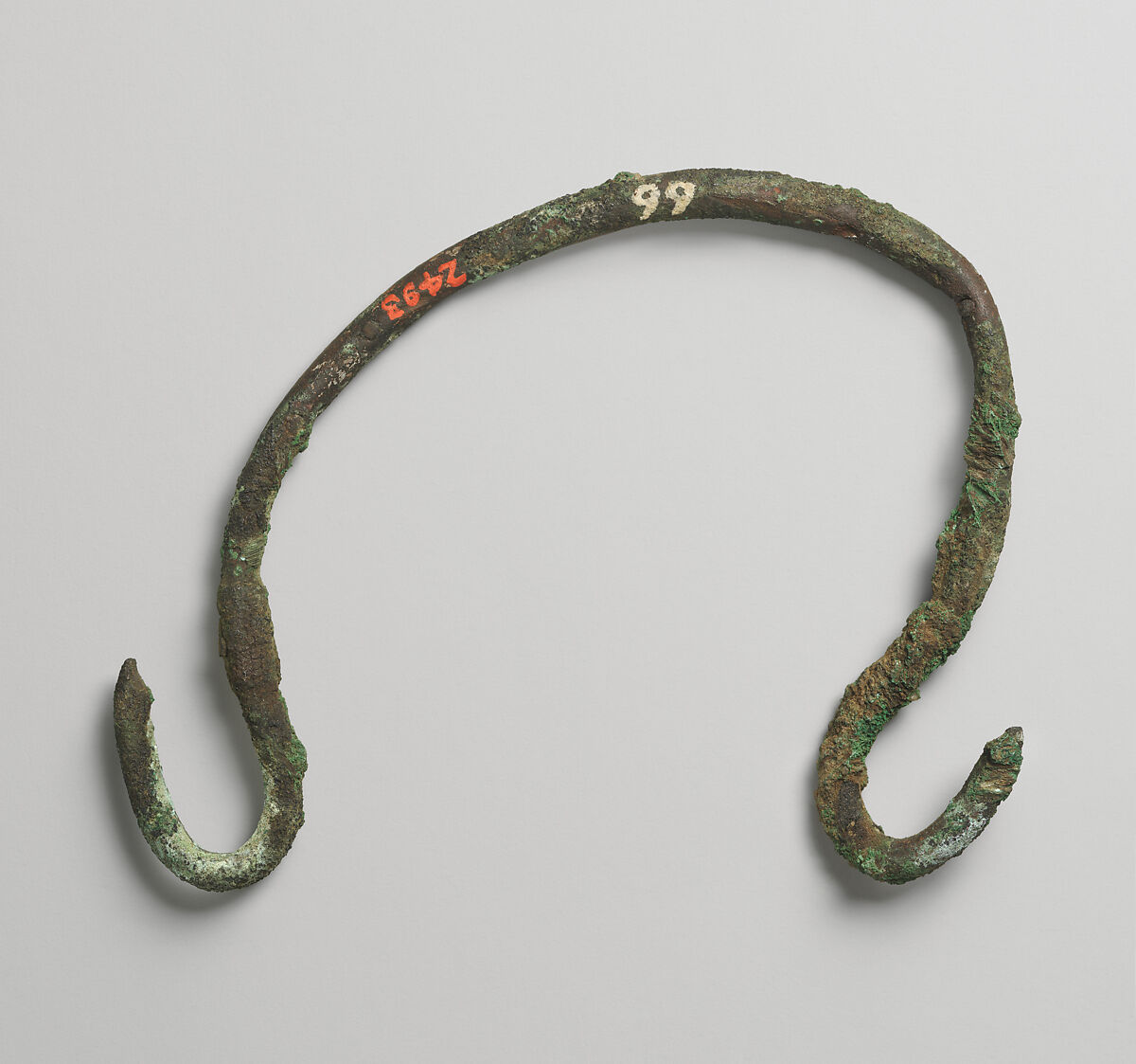 Handle from metal vase, Bronze or copper alloy 