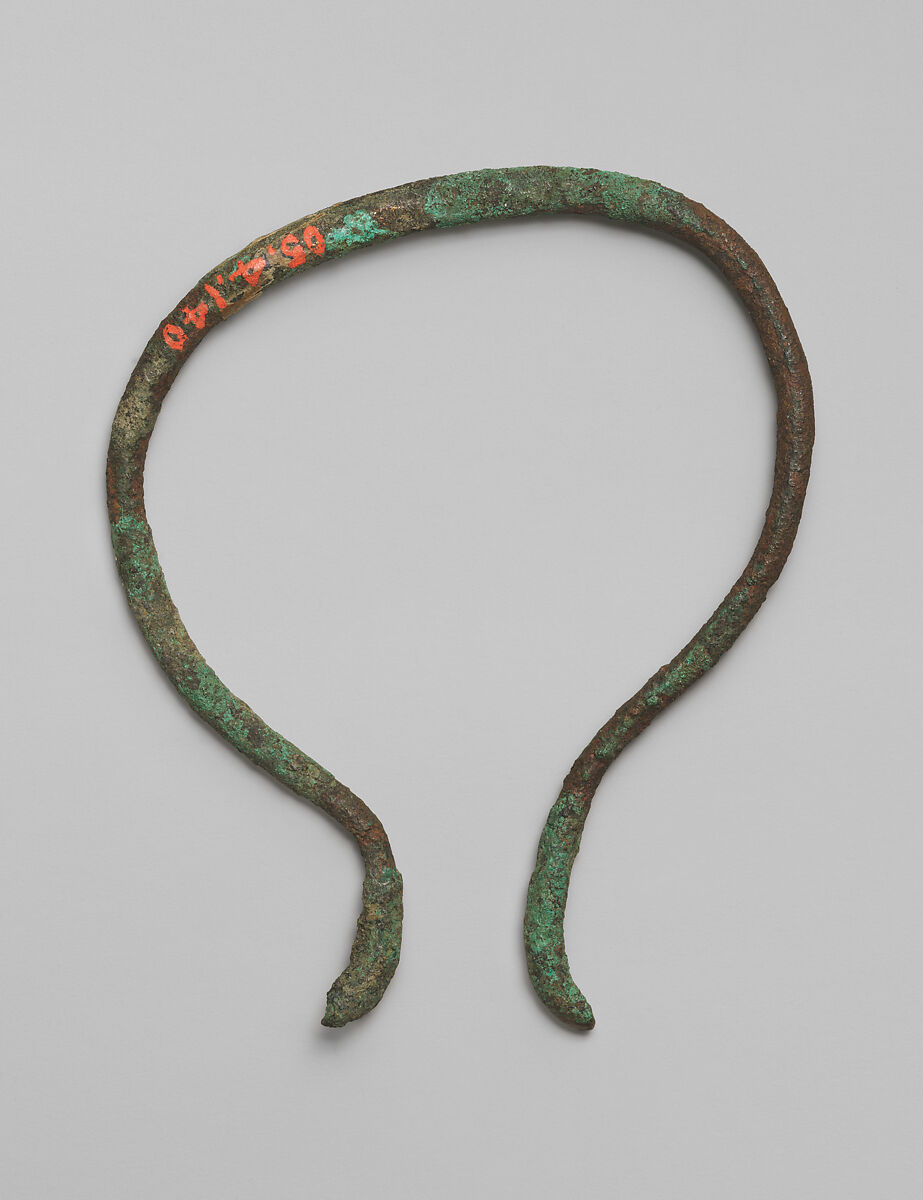 Handle from a situla?, Copper alloy