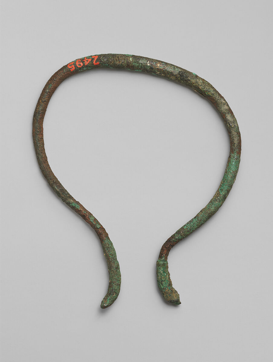 Handle from a situla?, Copper alloy 