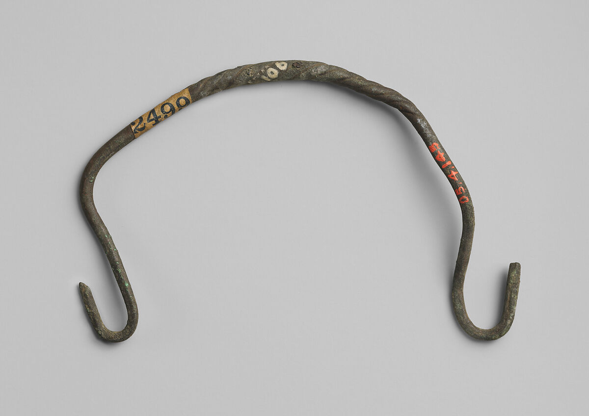 Handle from a situla?, Copper alloy