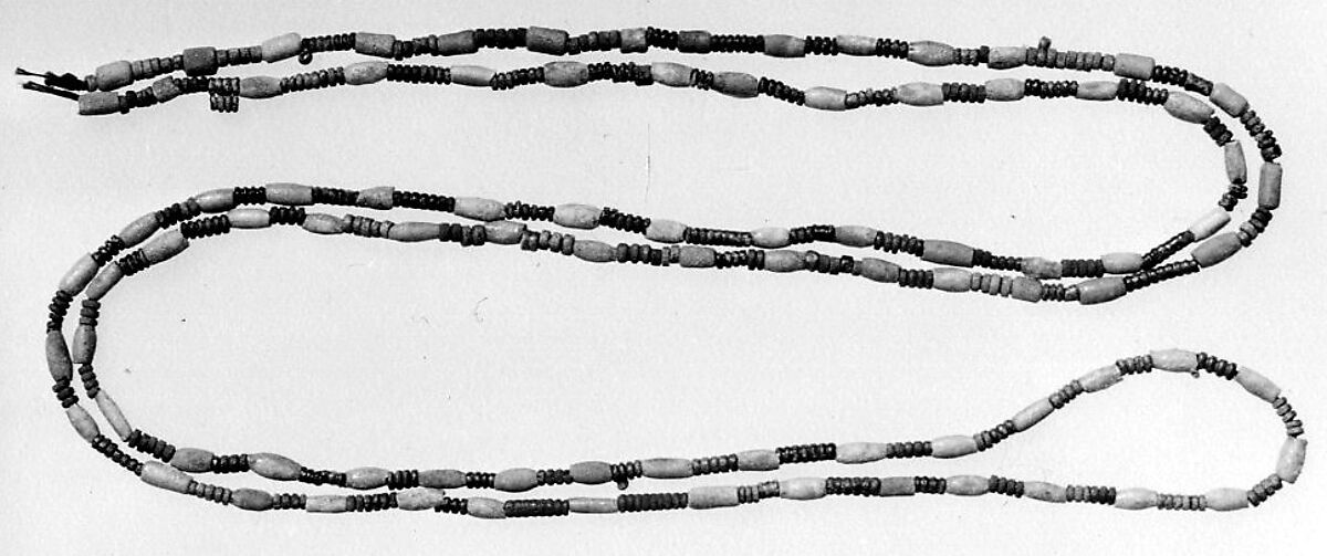 String of cylindrical beads, Faience