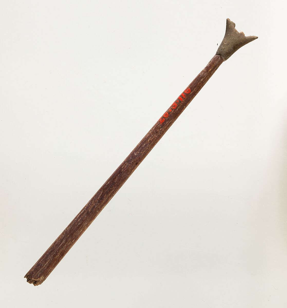 Arrow tip, Wood, clay 