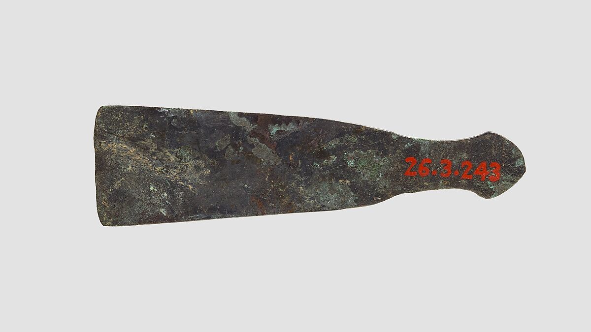 Model Adze Blade, Bronze or copper alloy 