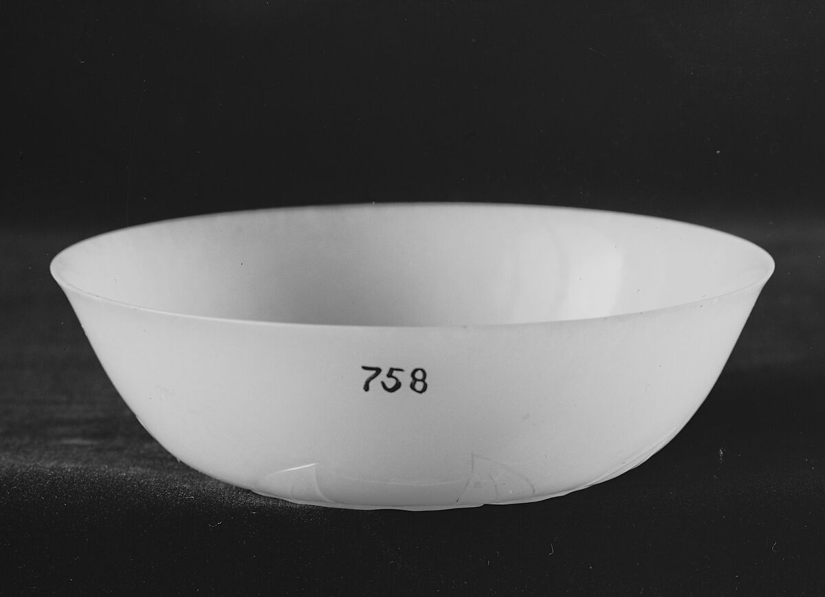 Dish, Nephrite, white, India