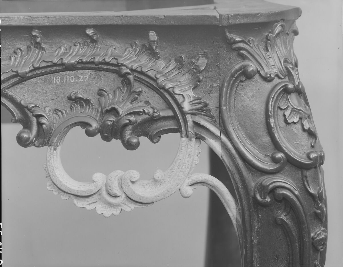 Slab table, Mahogany, black walnut, yellow pine; marble, American