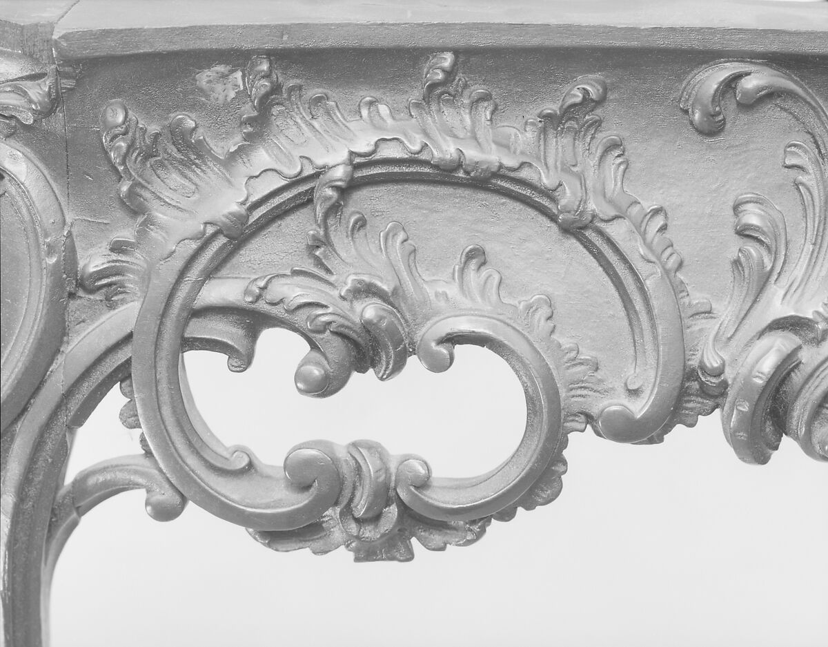 Slab table, Mahogany, black walnut, yellow pine; marble, American