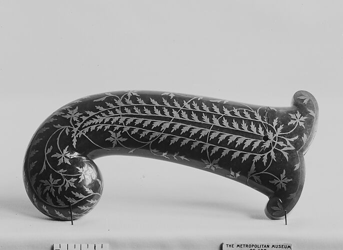 Dagger-Handle Inlaid with Silver