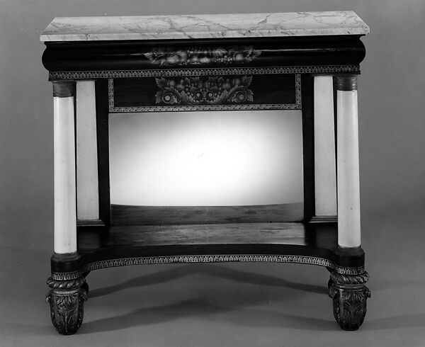 Pier Table, Holmes and Haines, Mahogany, marble, American