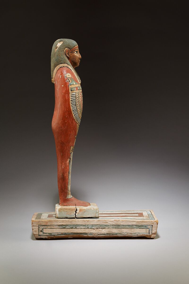Funerary Figure of Imseti, Plastered and painted wood